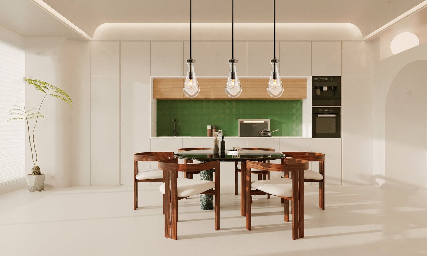 Raindrops Rectangular Chandelier 22"( rod)