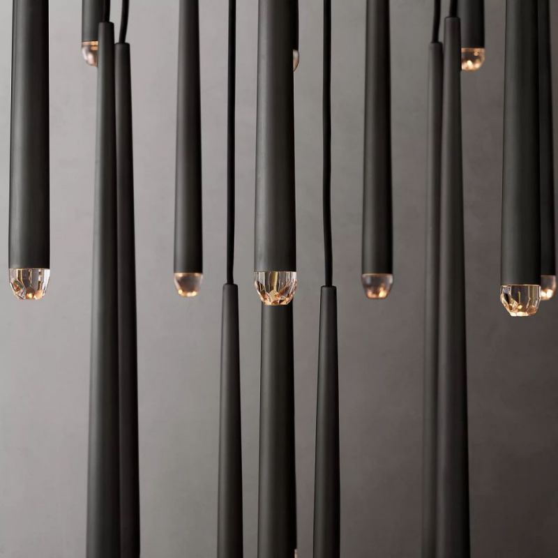 Felica Meteor Shower Round Tapered Tubular Chandelier 60''(Customized)