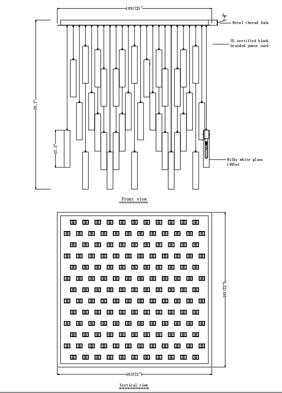 Tanzania LED Multi-Light Pendant(Customized)