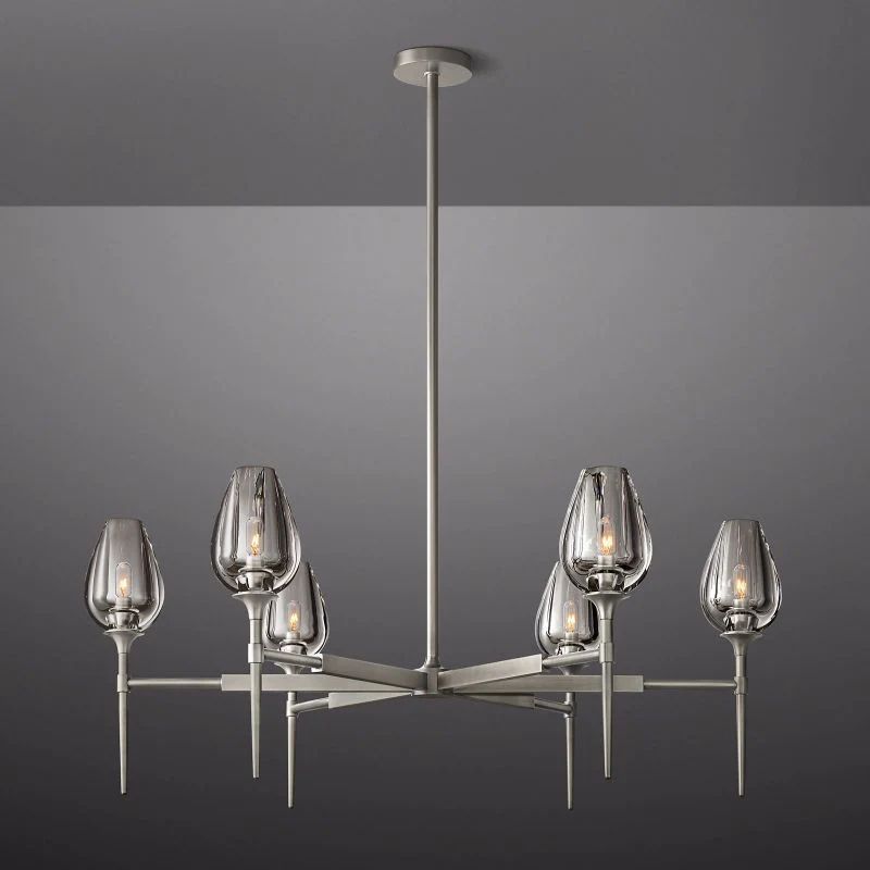 Tulip Series Glass Round Chandelier
