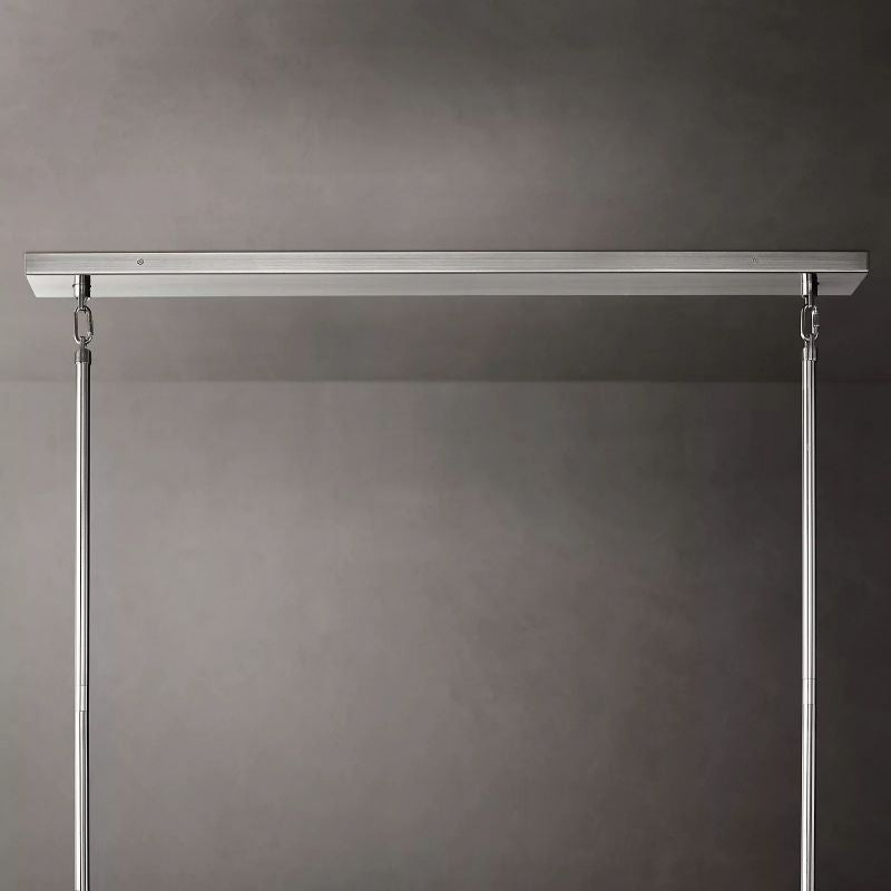 Vicky Clear Glass Tiered Rectangular Chandelier