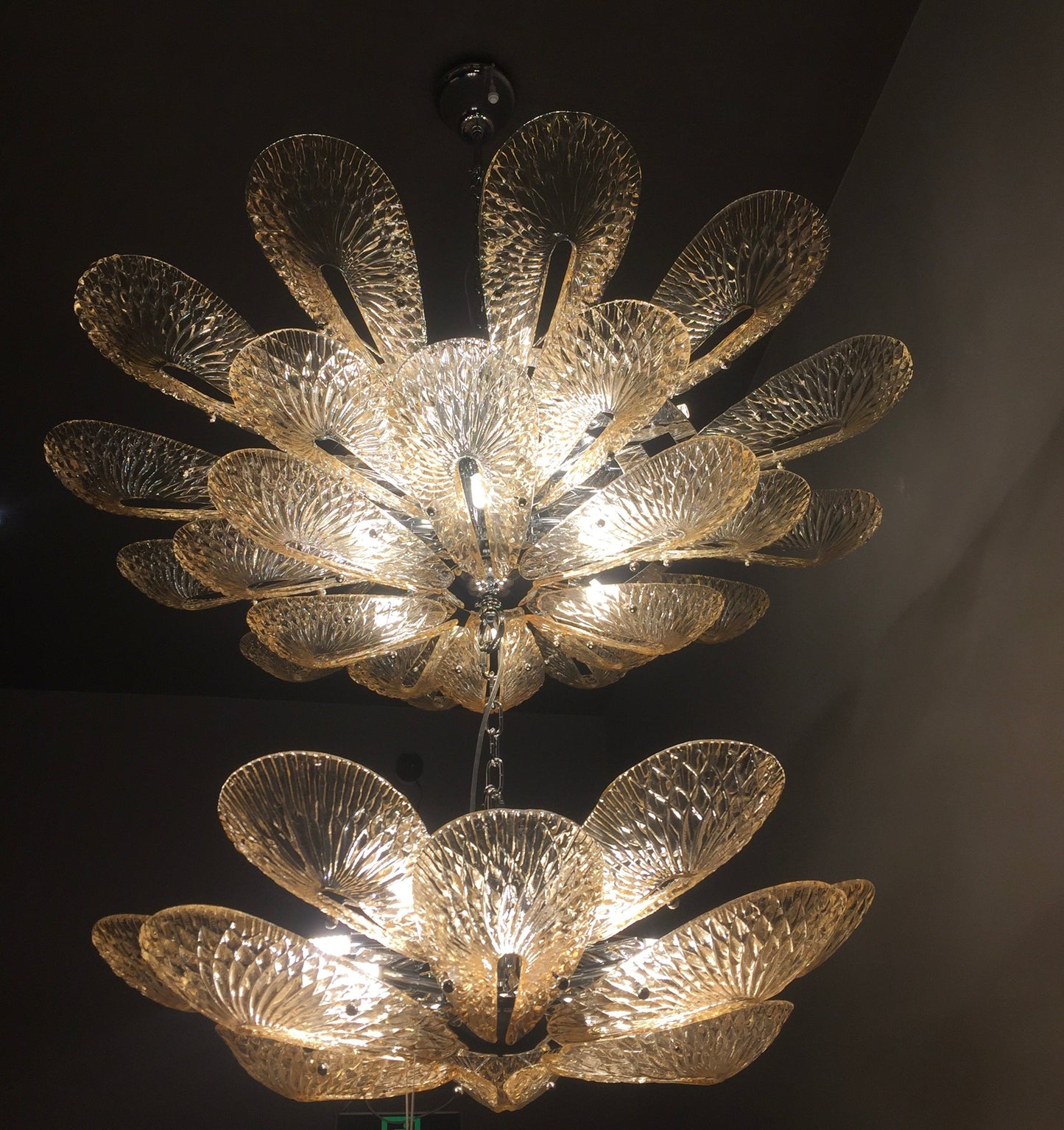 Bella 2-Tier Glass Flower Chandelier