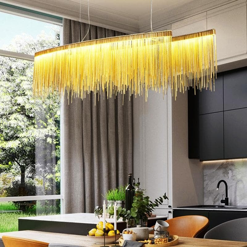 Alisa Luxury Length Chain Tassel Chandelier