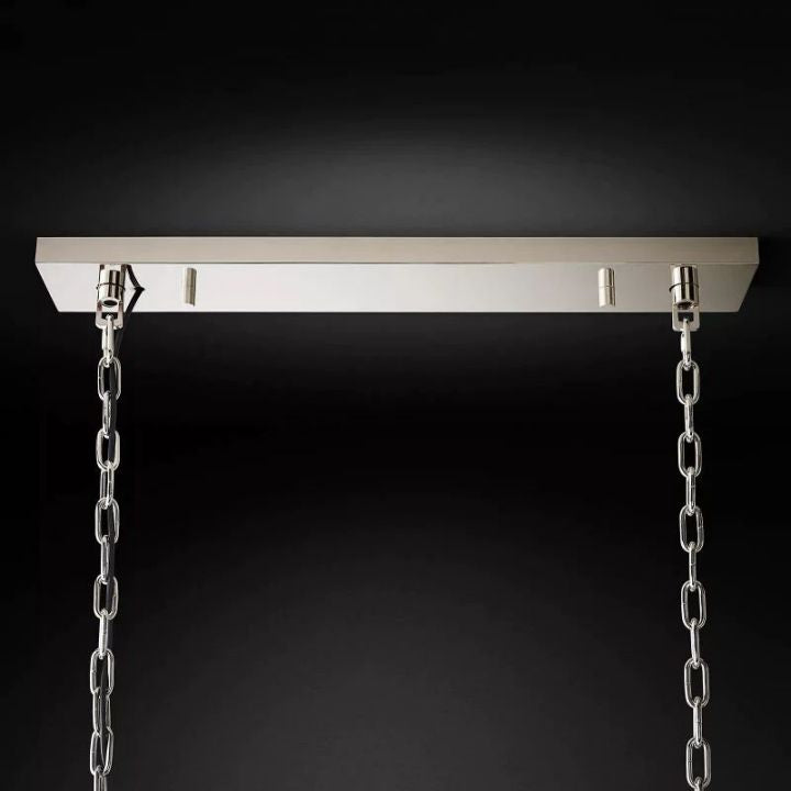 Della 2-Tier Rectangular Chandelier 40"W