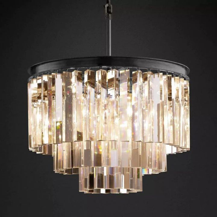 Della Multi-Layer Round Chandelier 20"D