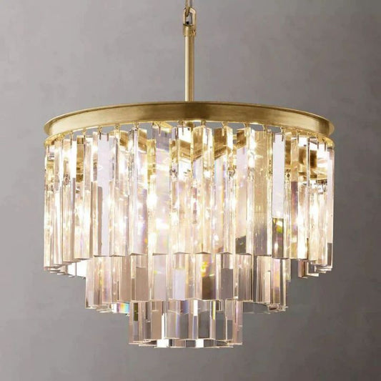 Della Multi-Layer Round Chandelier 20"D