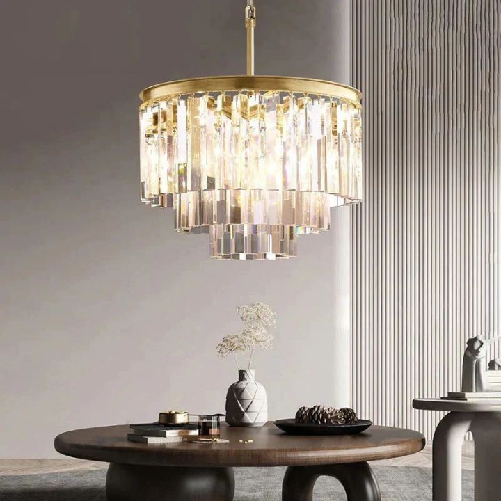 Della Multi-Layer Round Chandelier 20"D