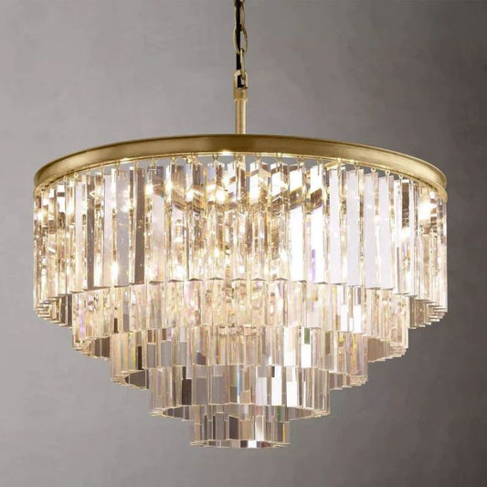 Della Multi-Layer Round Chandelier 32"D