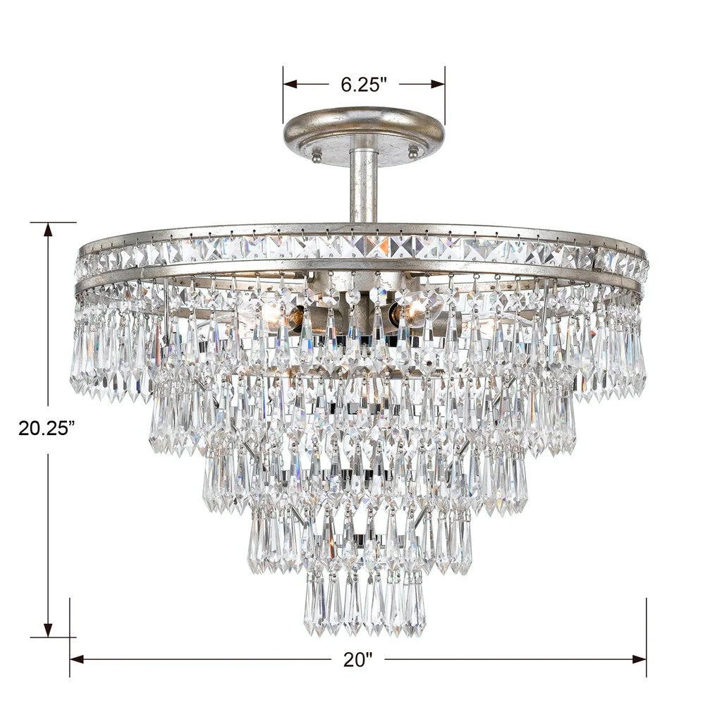 Mersor Flushmount Ceiling Light 20''D