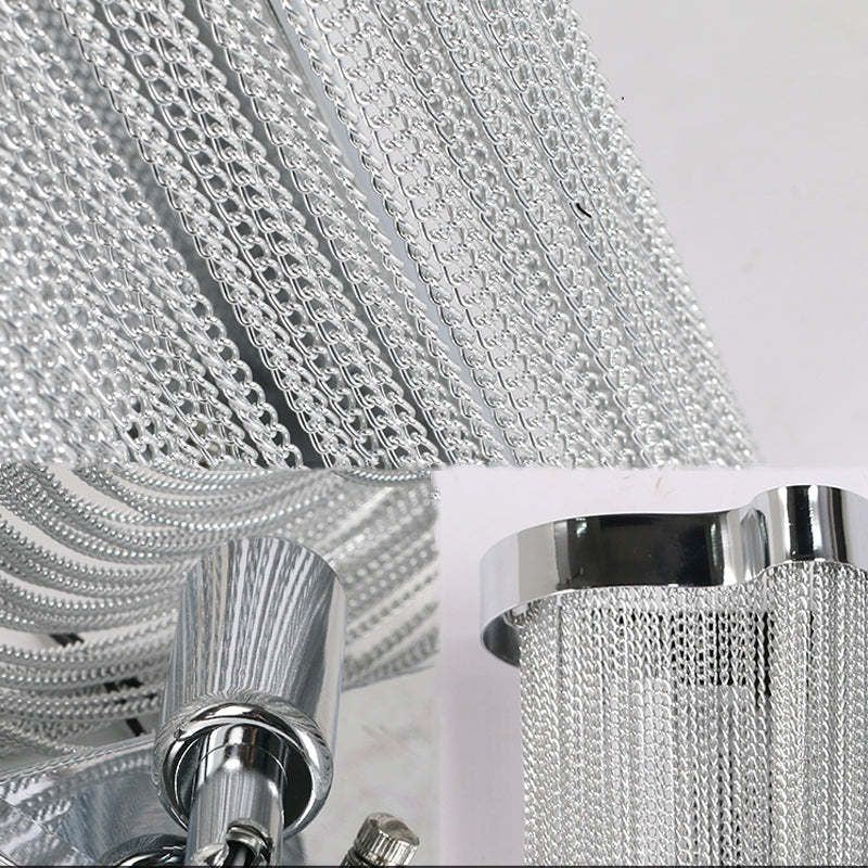 Ashley Aluminum Chain Tassel Wall Sconce