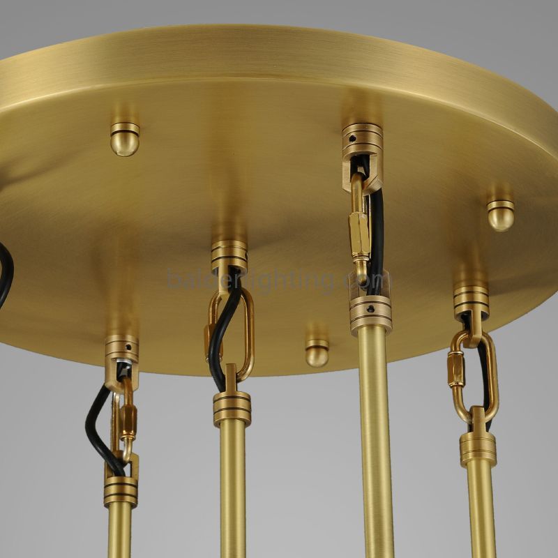 Raindrop Round Chandelier 14"(Rod)