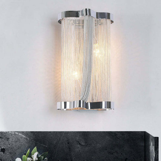 Ashley Aluminum Chain Tassel Wall Sconce