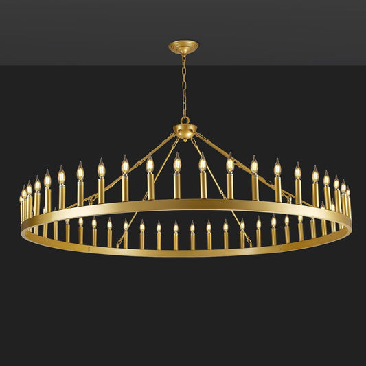 Wagon Wheel Chandelier 64''