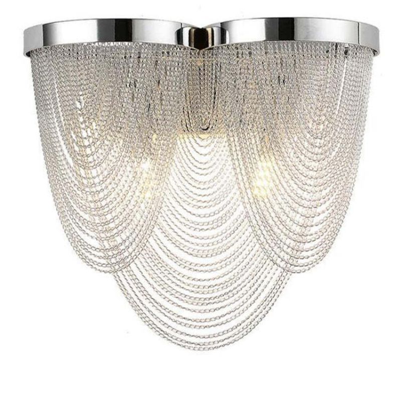 Aluminum Chain Tassel Wall Sconce