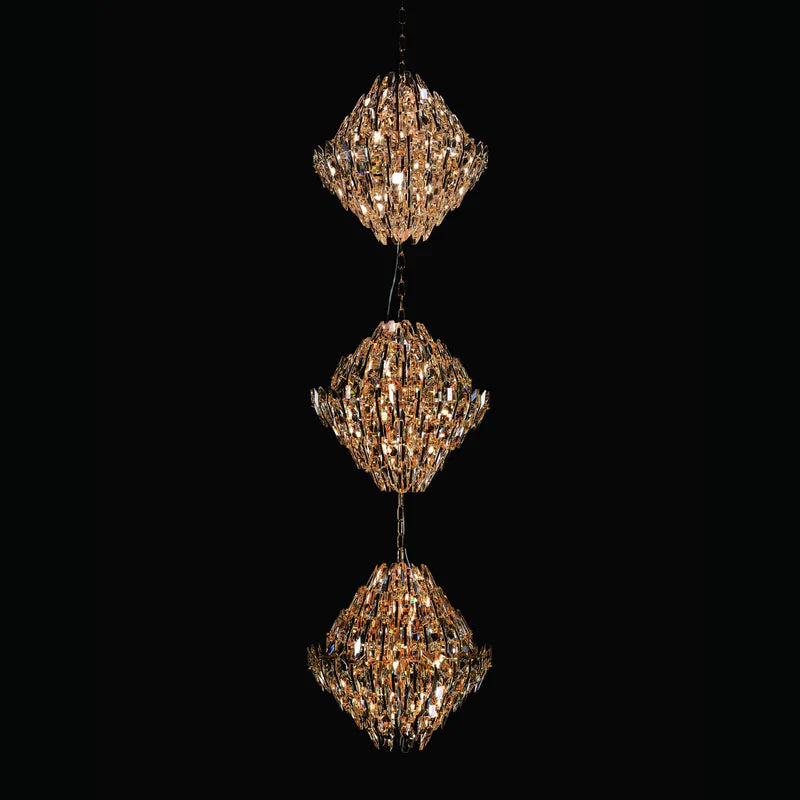 Sol Odeon 3-layer Crystal Foyer Chandelier