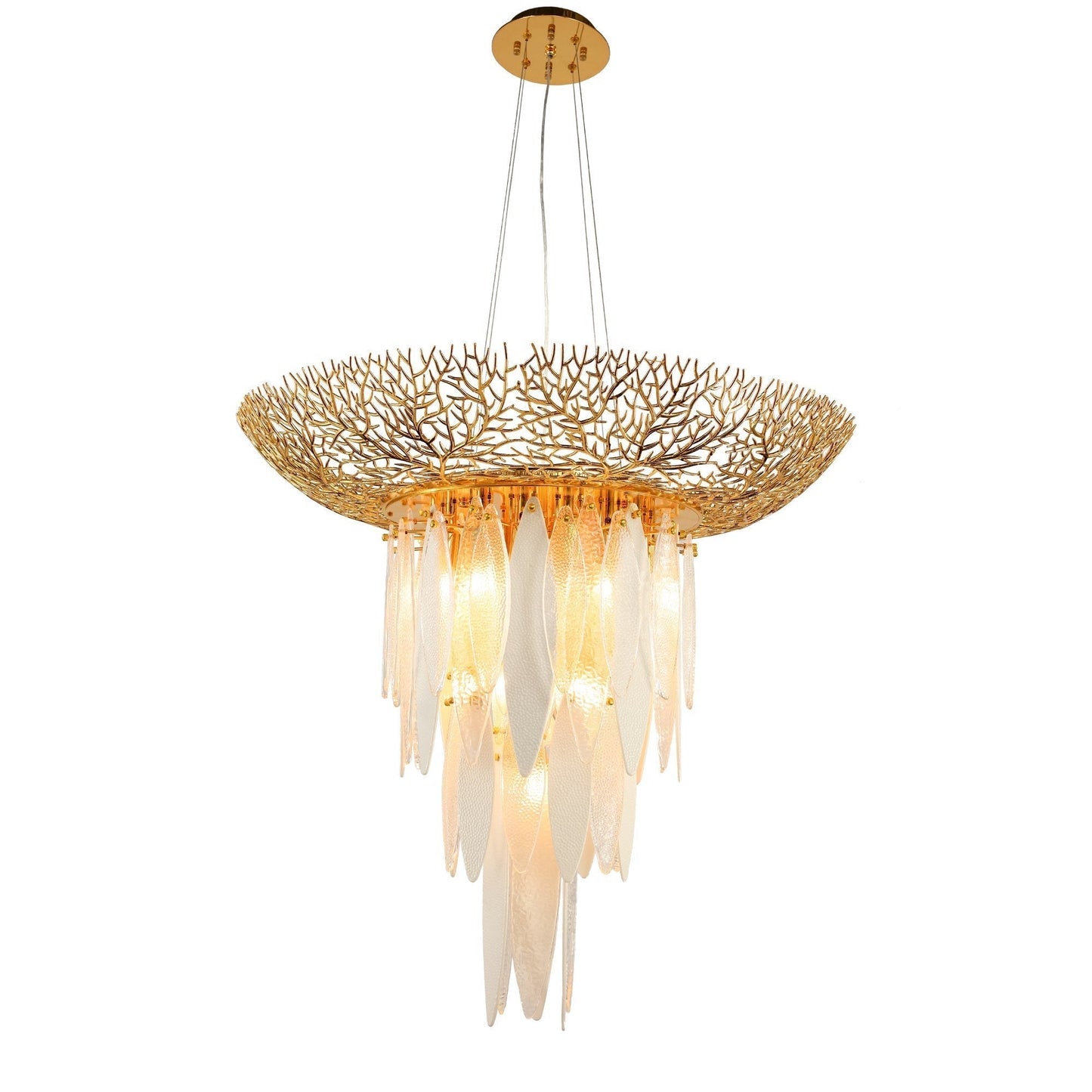 Natalie Branching Murano Glass Chandelier