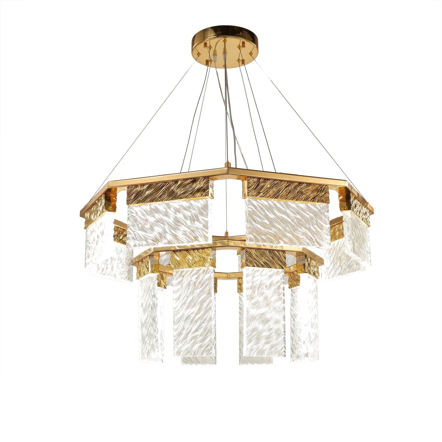 Aimee 2-Tier Round Down-light LED Chandelier