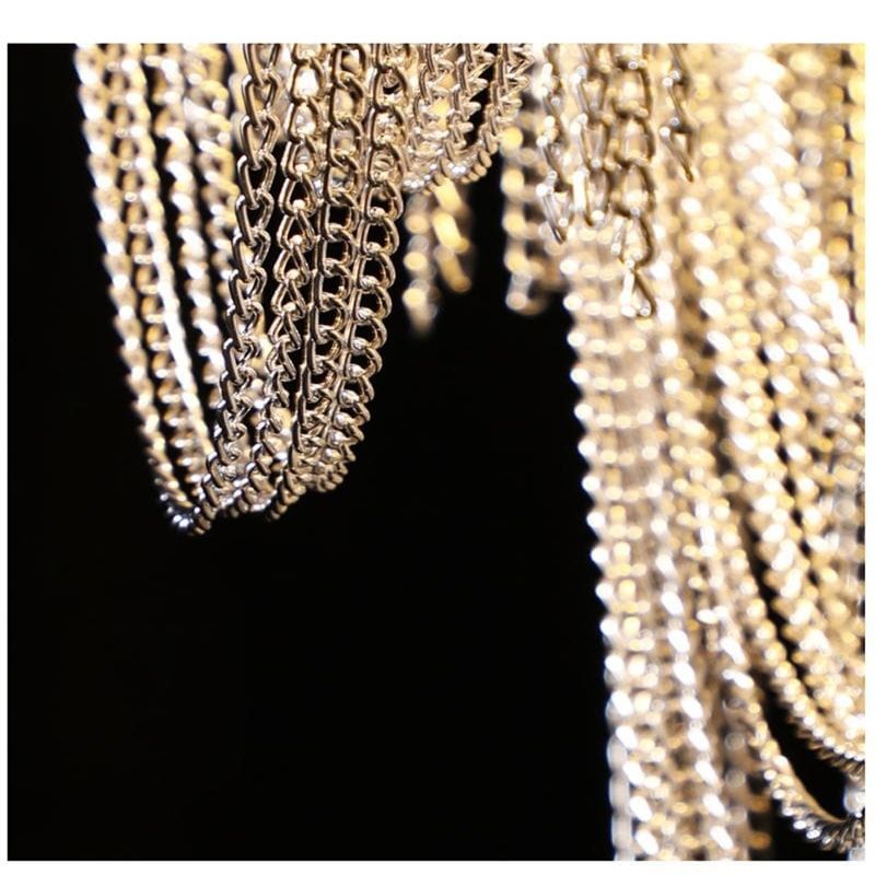 Alisa Luxury Aluminum Chain Tassel Chandelier