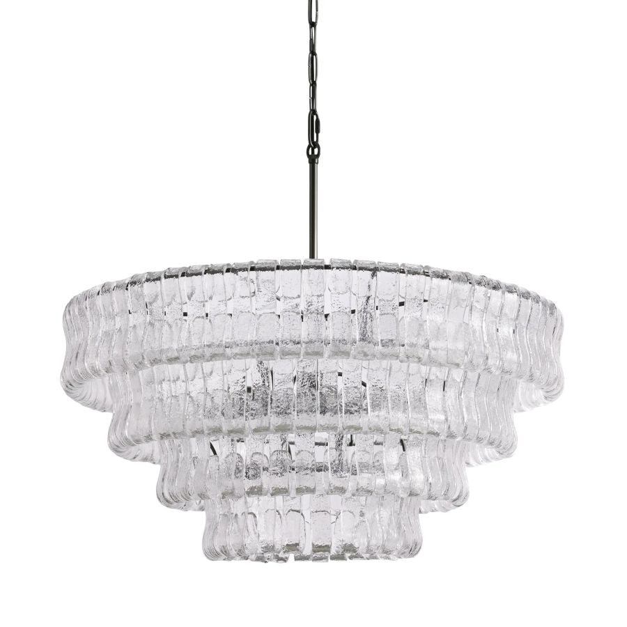 Elleson 4-Tier Glass Round Chandelier 36"D