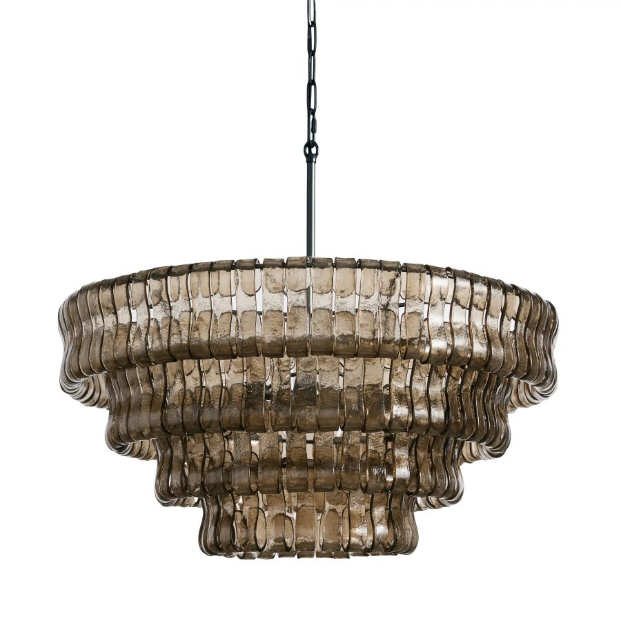 Elleson 4-Tier Glass Round Chandelier 36"D