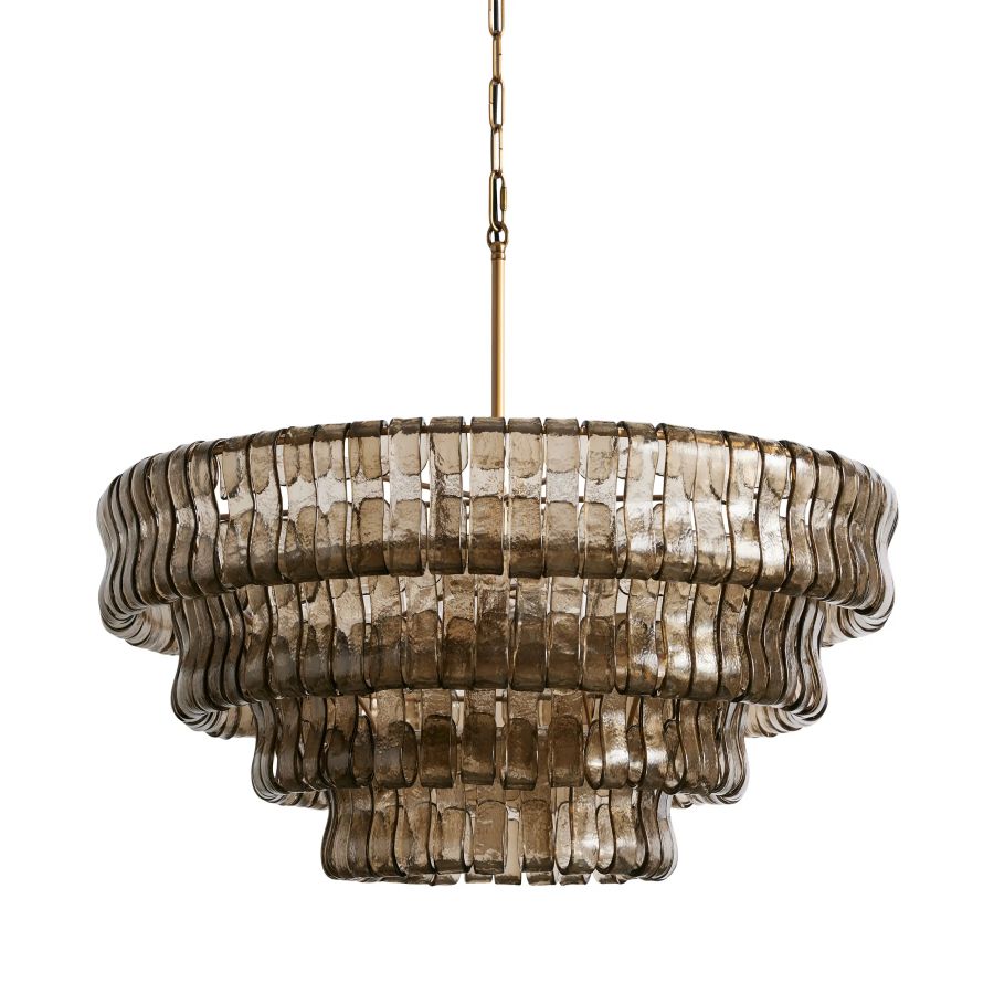 Elleson 4-Tier Glass Round Chandelier 36"D