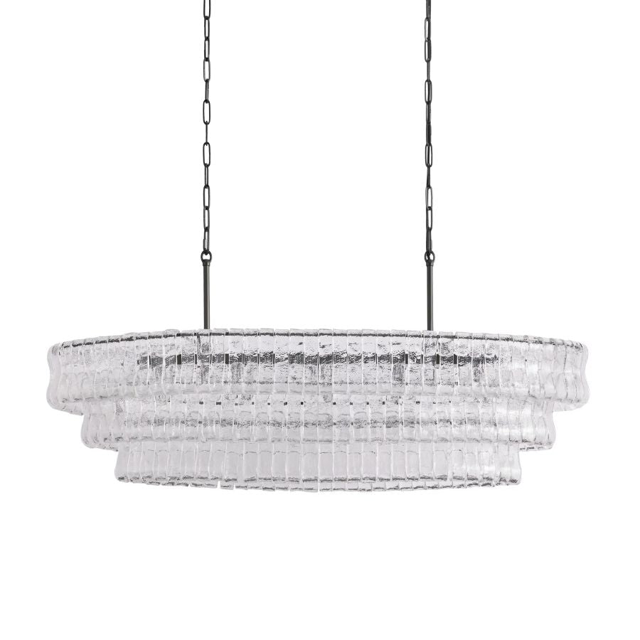 Elleson Glass Oval Chandelier 54"W/65"W