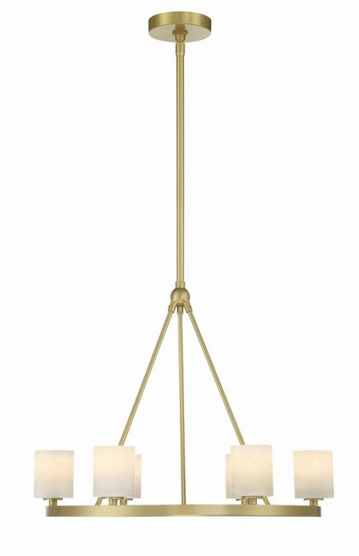 Aragon 6 Light Chandelier Alabaster