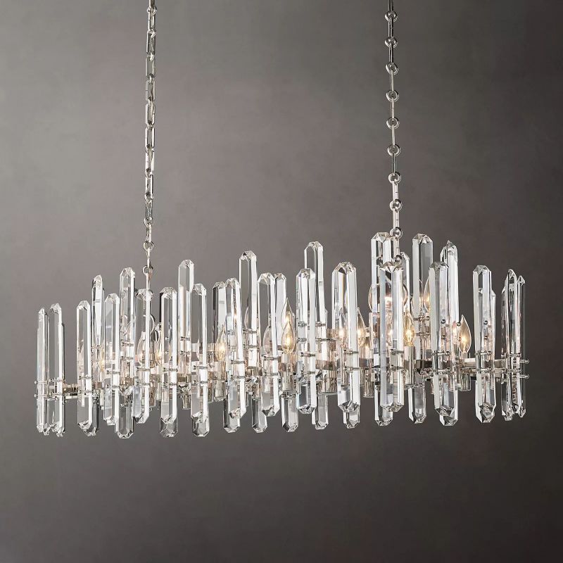 Abigail Prism Linear Chandelier 54"