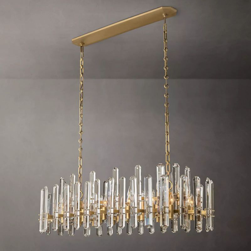 Abigail Prism Linear Chandelier 54"