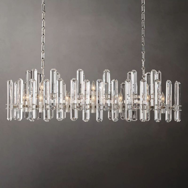 Abigail Prism Linear Chandelier 54"