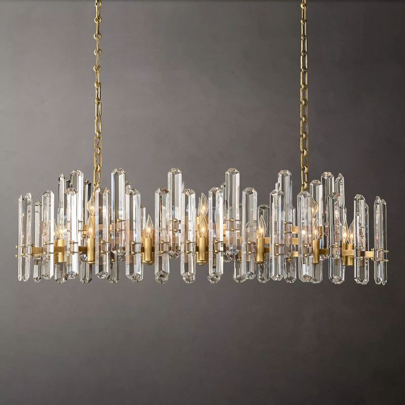 Abigail Prism Linear Chandelier 54"