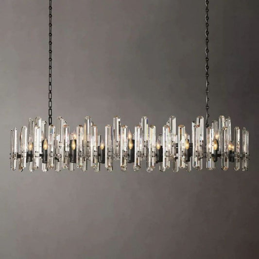 Abigail Prism Linear Chandelier 72"