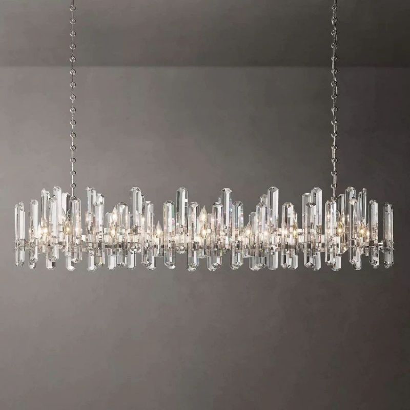 Abigail Prism Linear Chandelier 72"