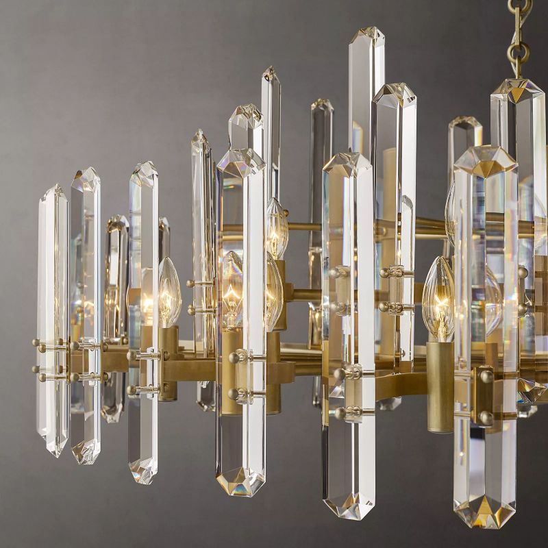 Abigail Prism Round Chandelier 48"