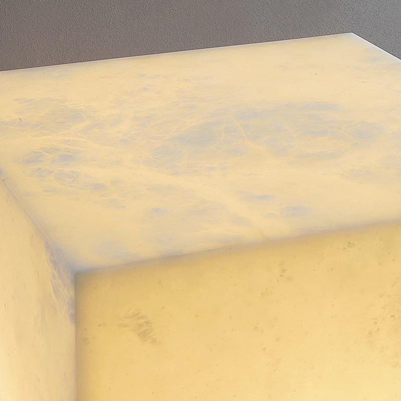 Alabaster Cubic Table Light