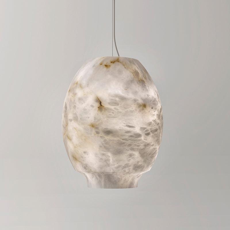 Alabaster Lantern Round Pendant