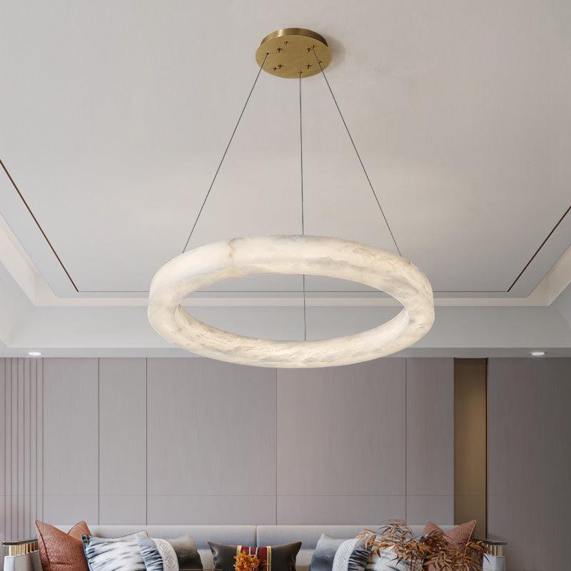 Alabaster Globle Chandelier Light