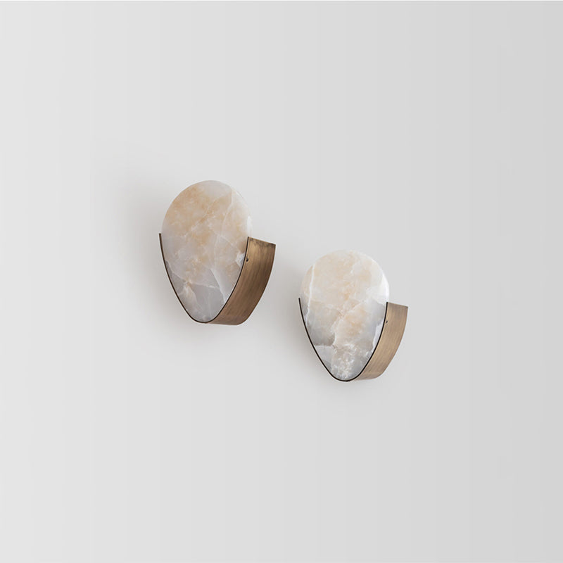 Alabaster V Wall Sconce