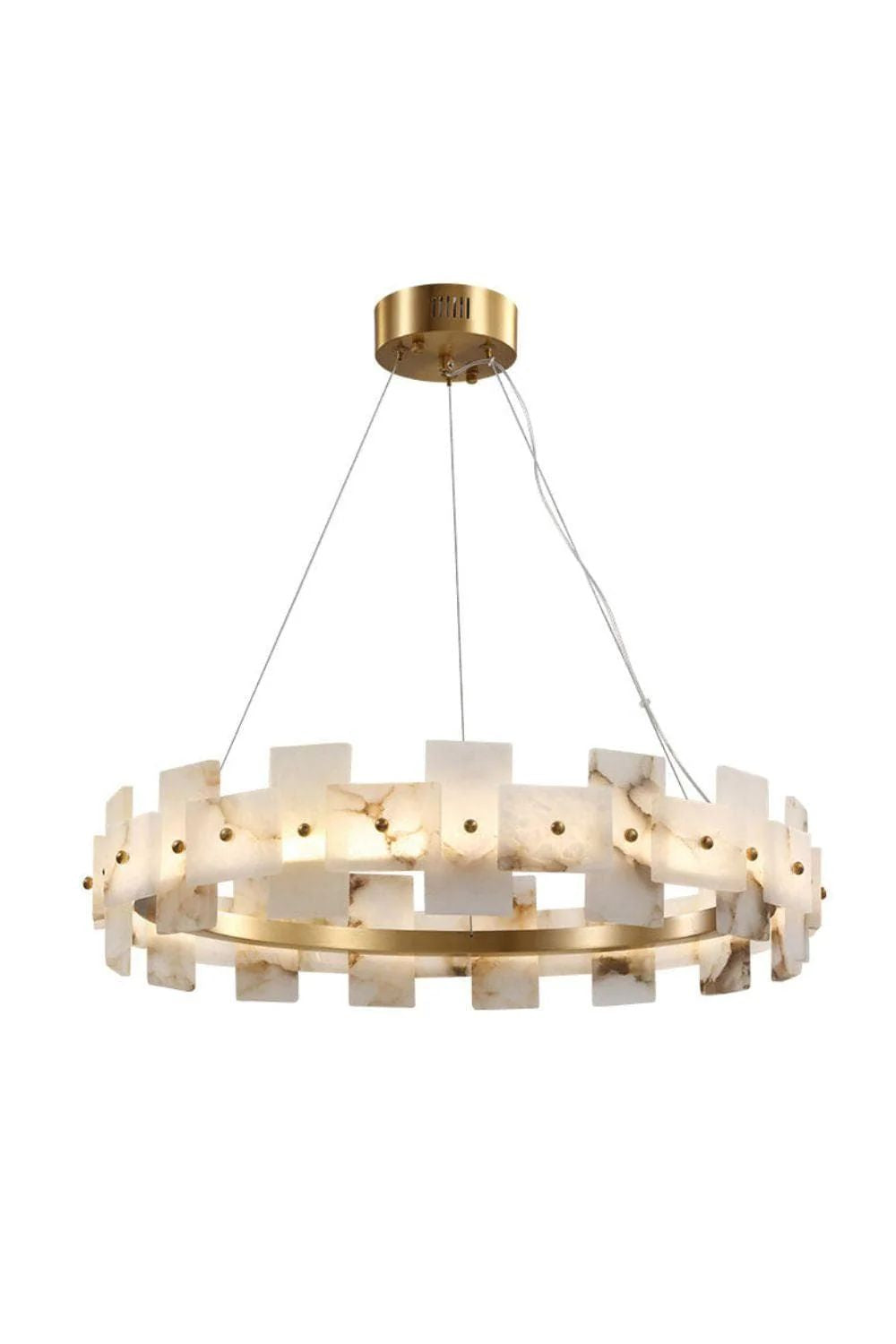 Alabaster Halo Chandelier