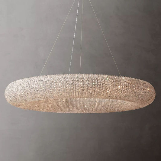 Alison Crystal Round LED Chandelier 60"