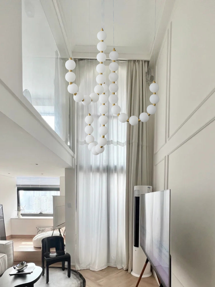 Allen Chain Orb Chandelier