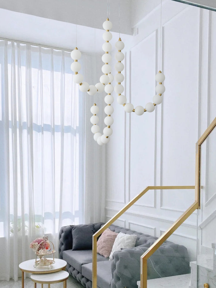 Allen Chain Orb Chandelier