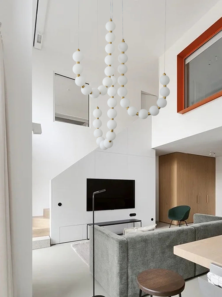 Allen Chain Orb Chandelier