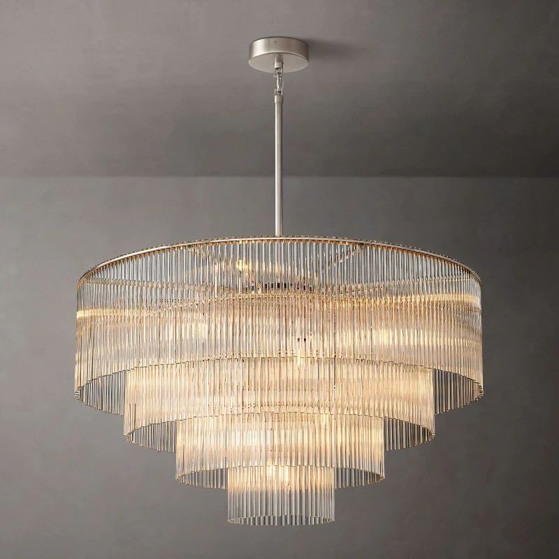 Amadeo Round Glass Chandelier 36"