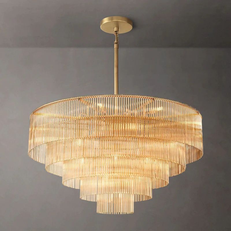 Amadeo Round Glass Chandelier 48"