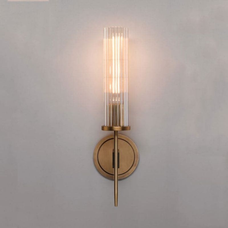 Amorra Single Head Crystal Shade Candlestick Wall Sconce