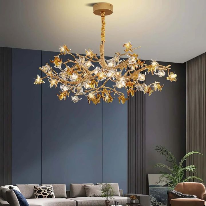 Aosta Brass Branch Chandelier