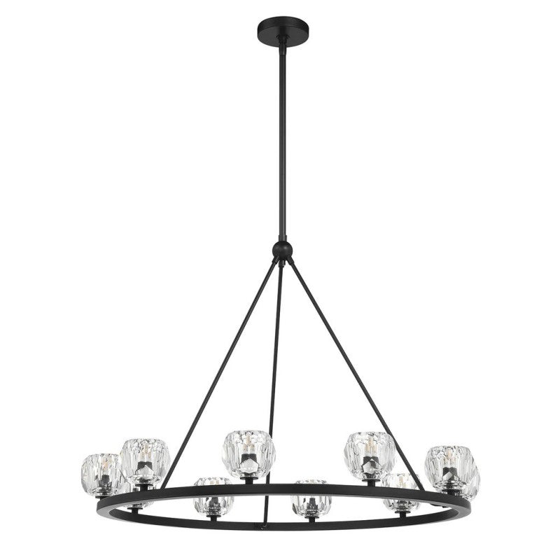 Aragon 10 Light Chandelier Galss