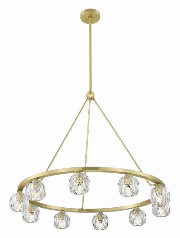 Aragon 10 Light Chandelier Galss