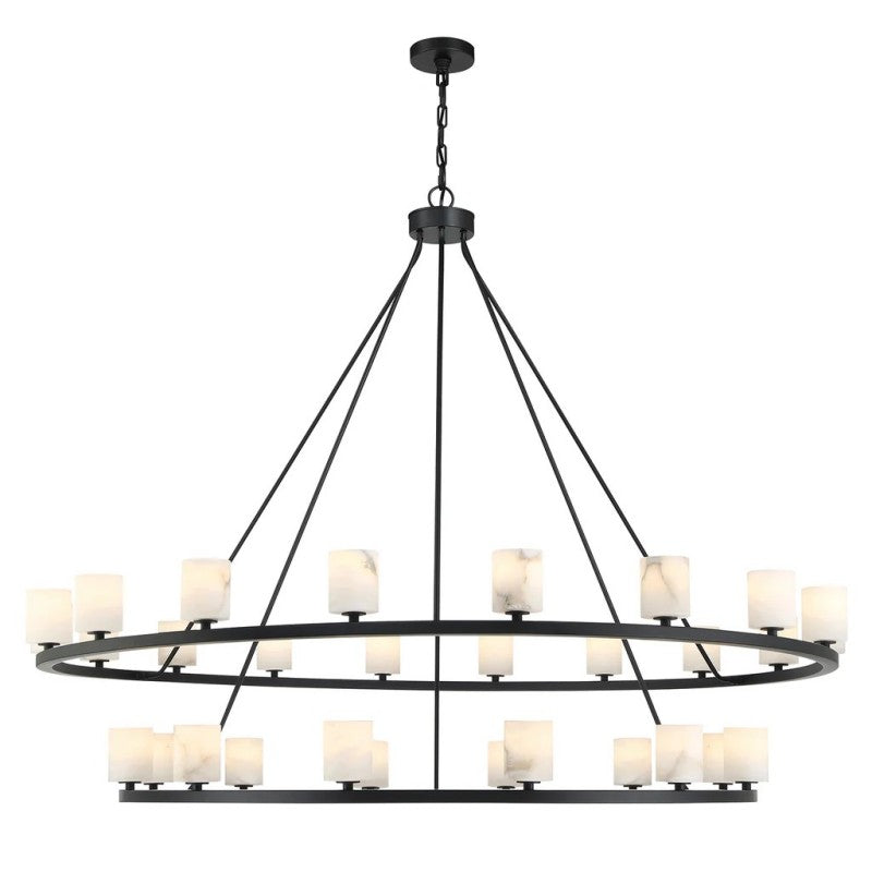 Aragon 30 Light Chandelier Alabaster